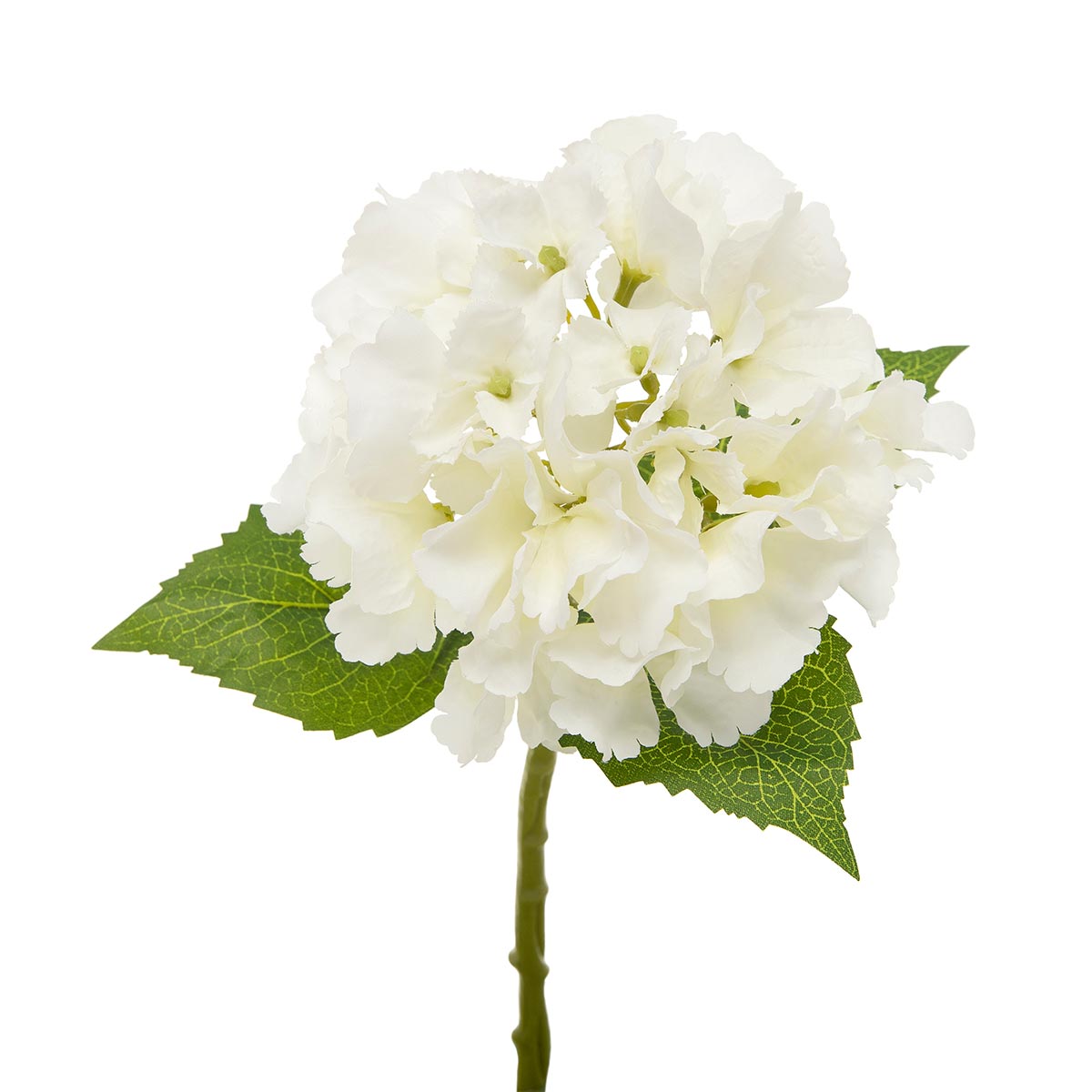 STEM ENDLESS HYDRANGEA WHITE 5IN X 13IN POLYESTER